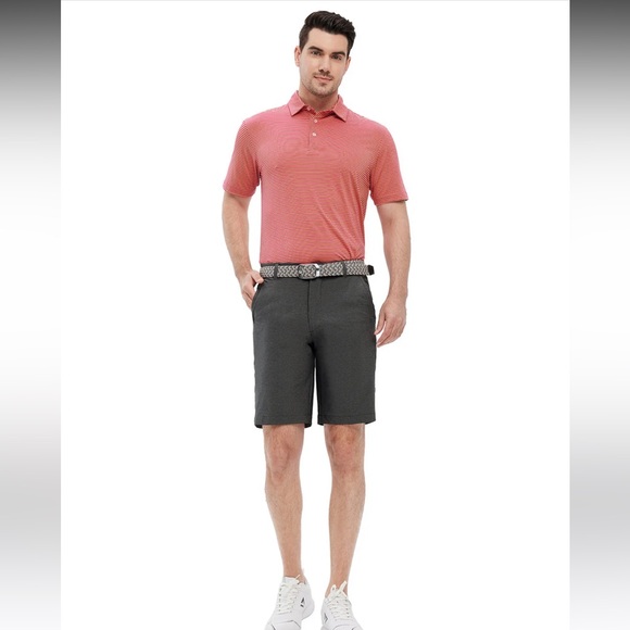 Solid Grey Golf Shorts - Picture 5 of 9